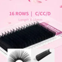 GLAMLASH 5PCS Transparent Medical PE False Eyelash Extensions Tape Double Eyelid Sticker Non-woven Fake Lash Eyeliner Tapes