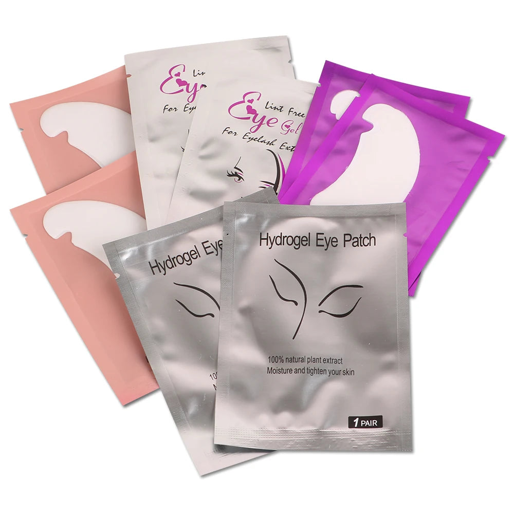 50 Pairs Set Eyelash Extension U Shape Notch Eye Patch Mat Gel Sanitary Pads Eye Lash Patch Supplies Connec Eye Mask Beauty