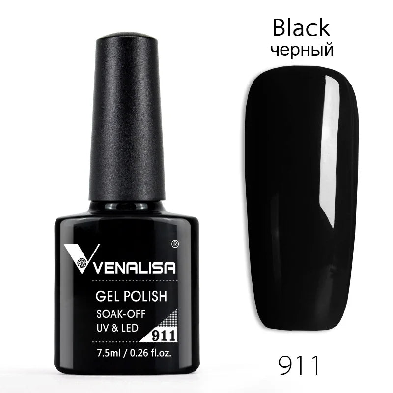 VENALISA Nail Gel Polish Semi Permanent Gellack Nail Art Salon 120 Color Glitter 7.5ml Soak off Organic UV LED Nail Gel Varnish