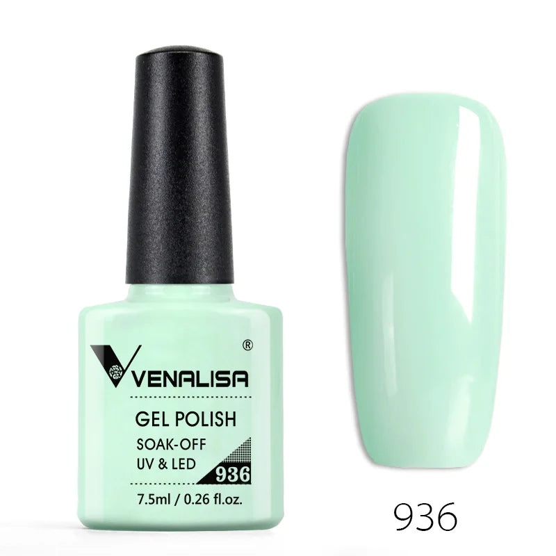 VENALISA Nail Gel Polish Semi Permanent Gellack Nail Art Salon 120 Color Glitter 7.5ml Soak off Organic UV LED Nail Gel Varnish