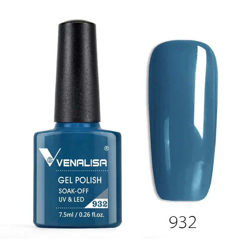 VENALISA Nail Gel Polish Semi Permanent Gellack Nail Art Salon 120 Color Glitter 7.5ml Soak off Organic UV LED Nail Gel Varnish