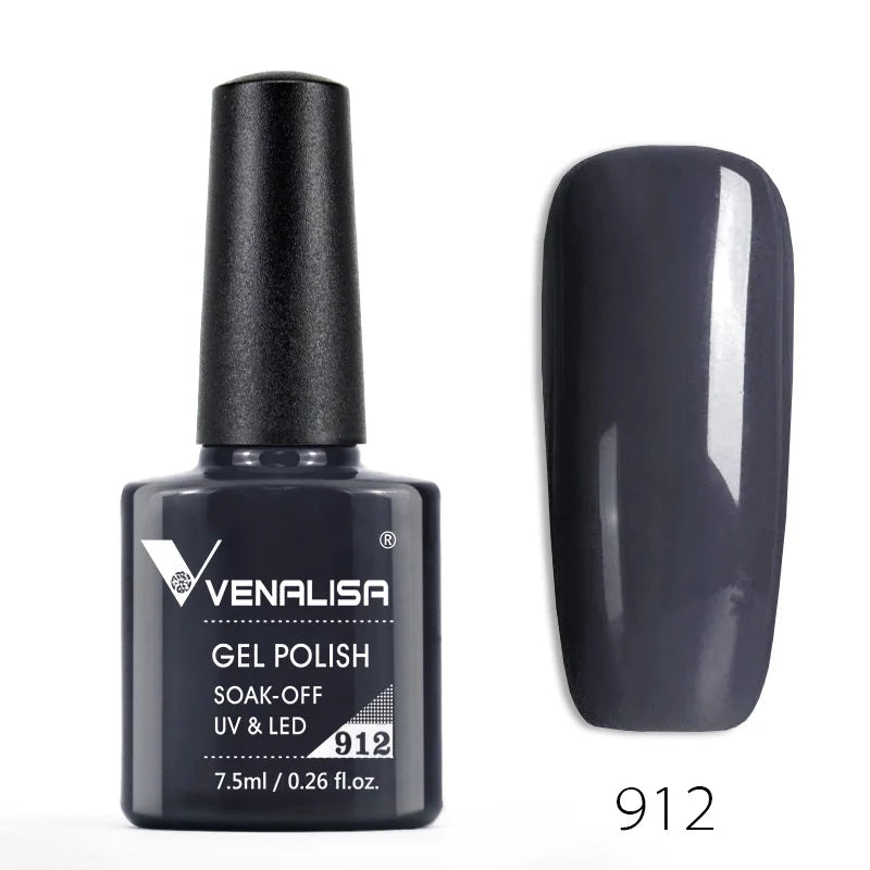 VENALISA Nail Gel Polish Semi Permanent Gellack Nail Art Salon 120 Color Glitter 7.5ml Soak off Organic UV LED Nail Gel Varnish