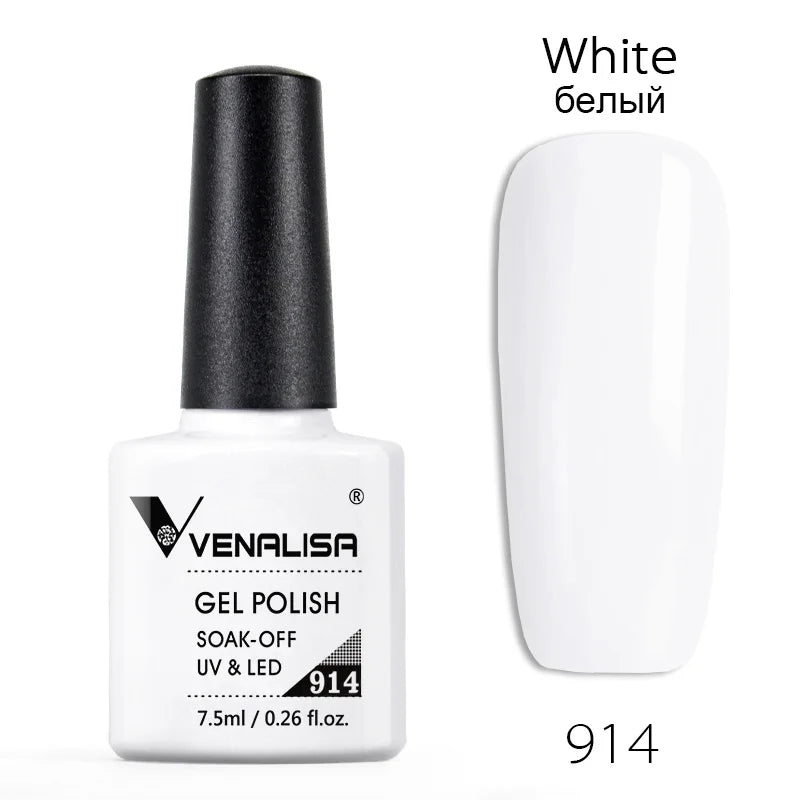 VENALISA Nail Gel Polish Semi Permanent Gellack Nail Art Salon 120 Color Glitter 7.5ml Soak off Organic UV LED Nail Gel Varnish