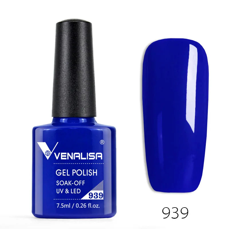 VENALISA Nail Gel Polish Semi Permanent Gellack Nail Art Salon 120 Color Glitter 7.5ml Soak off Organic UV LED Nail Gel Varnish