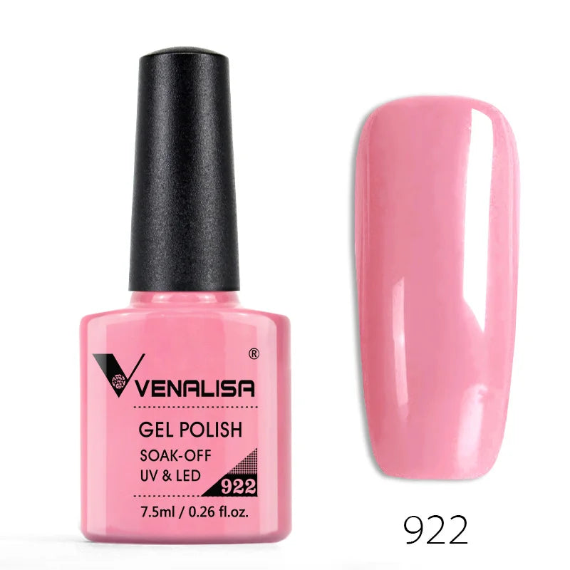 VENALISA Nail Gel Polish Semi Permanent Gellack Nail Art Salon 120 Color Glitter 7.5ml Soak off Organic UV LED Nail Gel Varnish