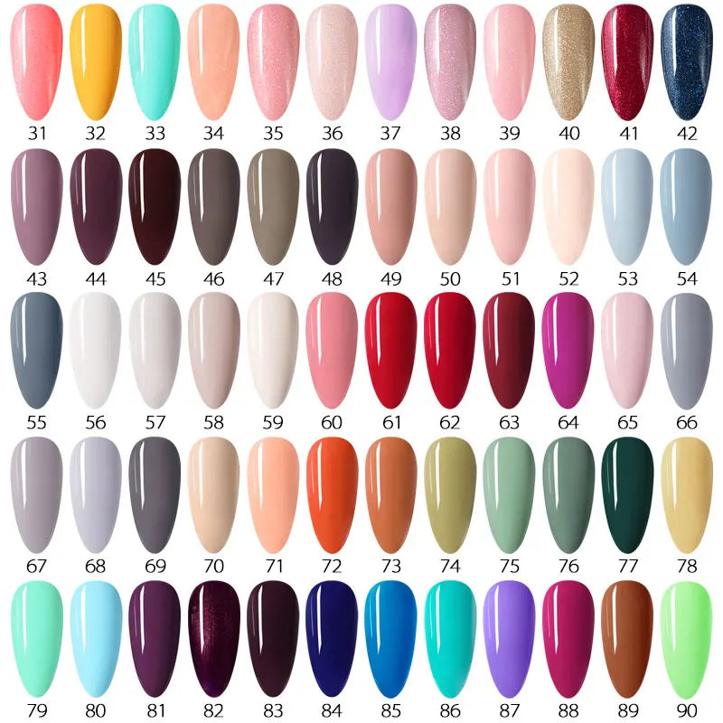 VENALISA Nail Gel Polish Semi Permanent Gellack Nail Art Salon 120 Color Glitter 7.5ml Soak off Organic UV LED Nail Gel Varnish