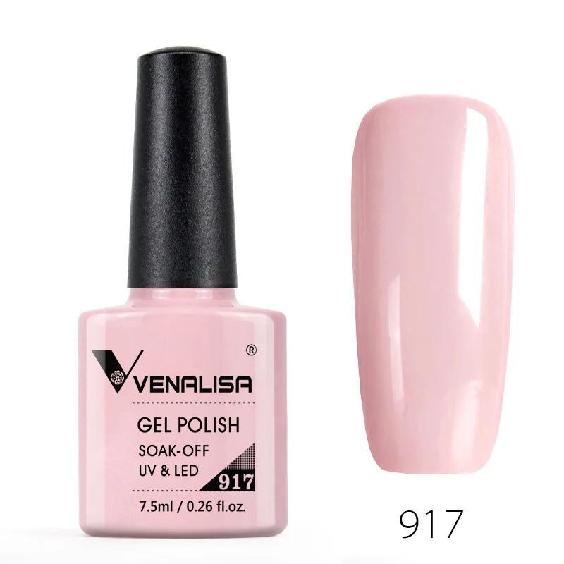 VENALISA Nail Gel Polish Semi Permanent Gellack Nail Art Salon 120 Color Glitter 7.5ml Soak off Organic UV LED Nail Gel Varnish