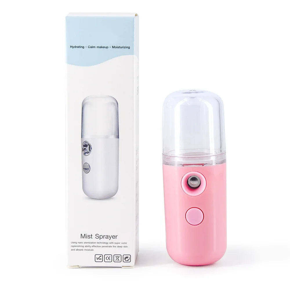 USB Mist Facial Sprayer  Humidifier Rechargeable Nebulizer Face Steamer Moisturizing Beauty Instruments Face Skin Care Tools