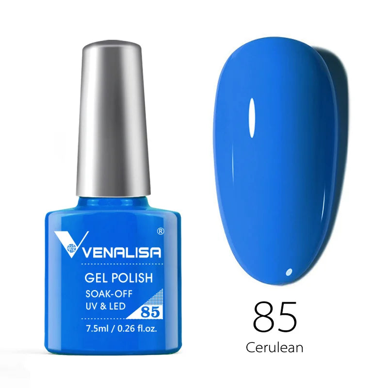 VENALISA Nail Gel Polish Semi Permanent Gellack Nail Art Salon 120 Color Glitter 7.5ml Soak off Organic UV LED Nail Gel Varnish