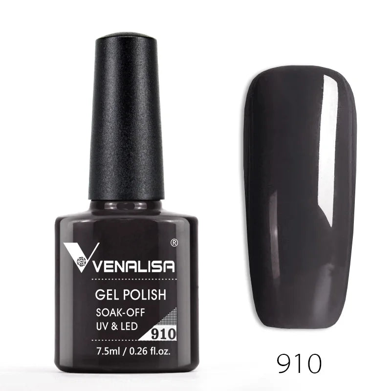 VENALISA Nail Gel Polish Semi Permanent Gellack Nail Art Salon 120 Color Glitter 7.5ml Soak off Organic UV LED Nail Gel Varnish