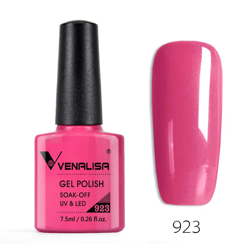 VENALISA Nail Gel Polish Semi Permanent Gellack Nail Art Salon 120 Color Glitter 7.5ml Soak off Organic UV LED Nail Gel Varnish