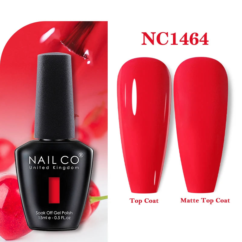 NAILCO 283Colors Gel Nail Polish Top Base Vernis Semi Permanent UV Gel Varnish Nails Art Varnish Hybrid Manicure
