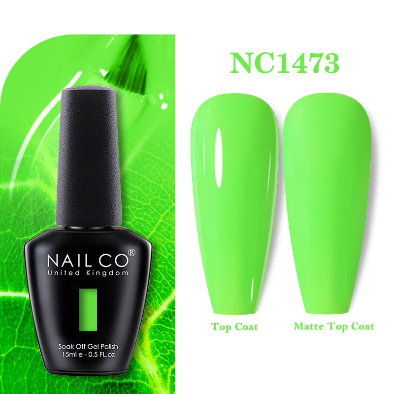 NAILCO 283Colors Gel Nail Polish Top Base Vernis Semi Permanent UV Gel Varnish Nails Art Varnish Hybrid Manicure