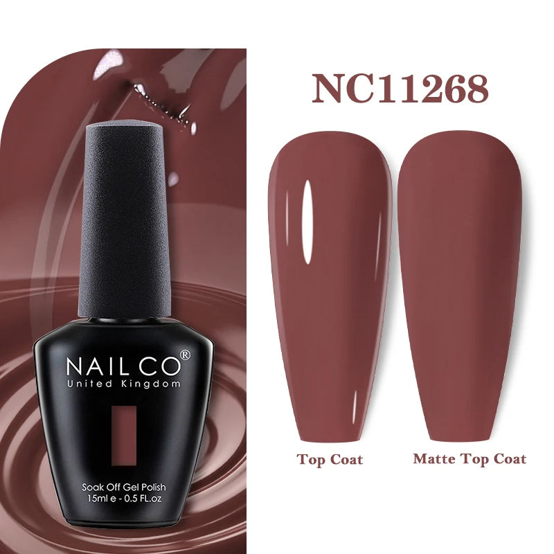 NAILCO 283Colors Gel Nail Polish Top Base Vernis Semi Permanent UV Gel Varnish Nails Art Varnish Hybrid Manicure