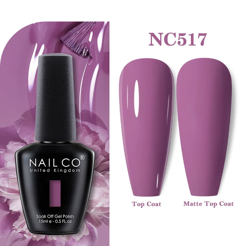 NAILCO 283Colors Gel Nail Polish Top Base Vernis Semi Permanent UV Gel Varnish Nails Art Varnish Hybrid Manicure