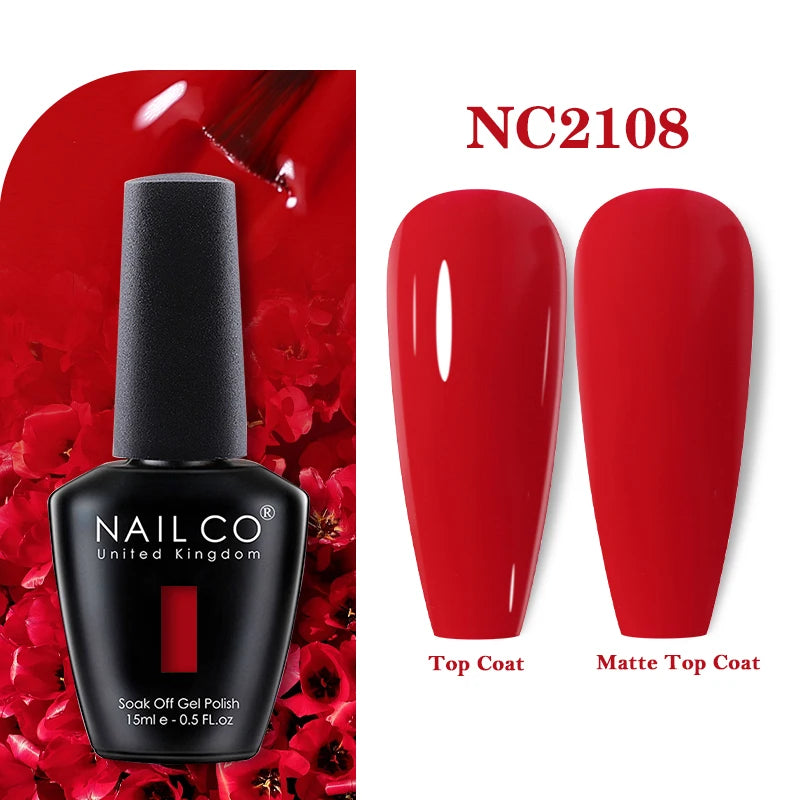 NAILCO 283Colors Gel Nail Polish Top Base Vernis Semi Permanent UV Gel Varnish Nails Art Varnish Hybrid Manicure
