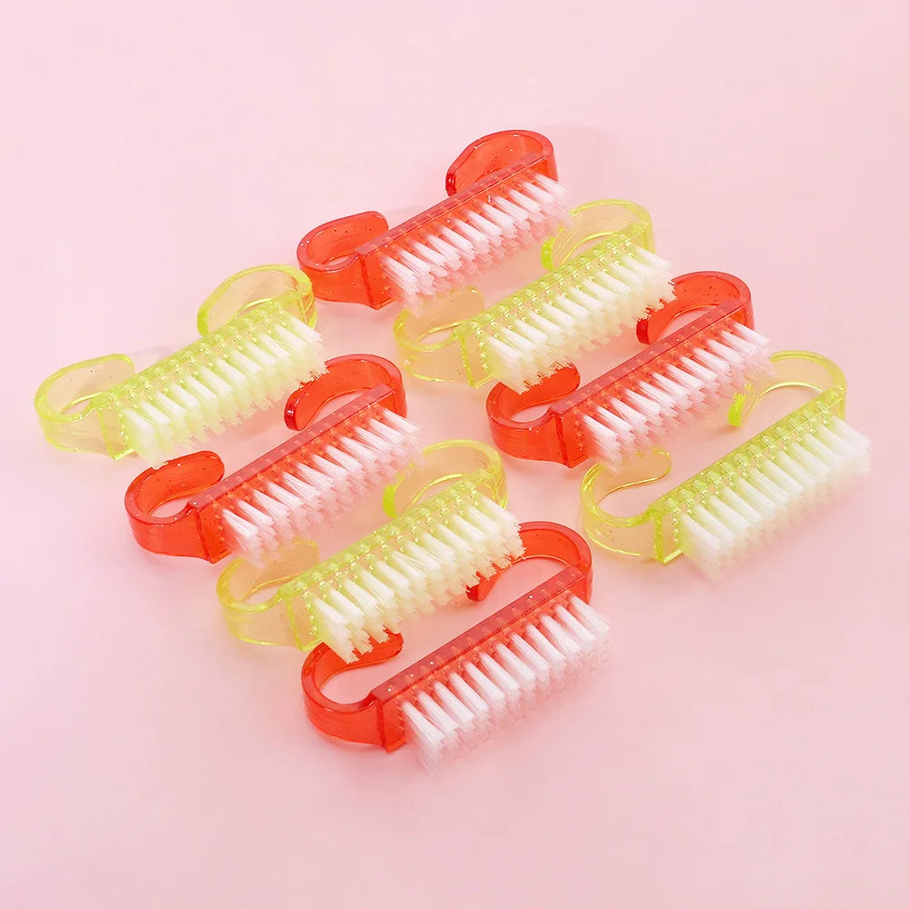 1/3/10Pcs Acrylic Nail Brush 4 Color Nail Art Manicure Pedicure Soft Remove Dust Plastic Cleaning Nail Brushes File Tools Set