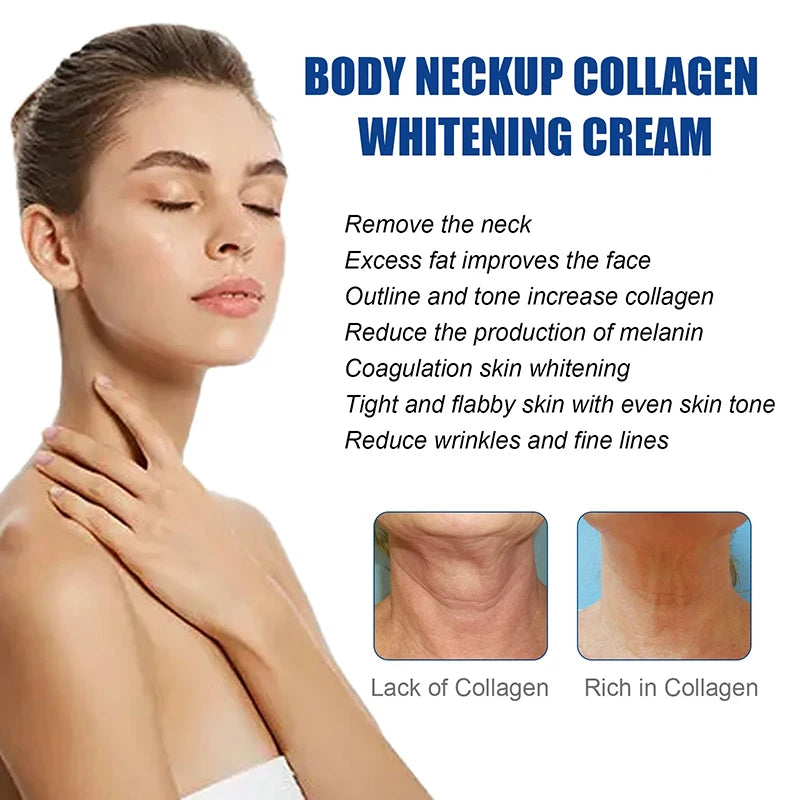 Collagen Neck Cream Anti-aging Tightening Lifting Whitening Moisturizing For Neck Double Chin Reduce Fine Line Skin Care Product