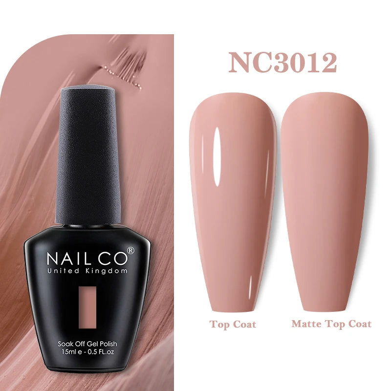 NAILCO 283Colors Gel Nail Polish Top Base Vernis Semi Permanent UV Gel Varnish Nails Art Varnish Hybrid Manicure