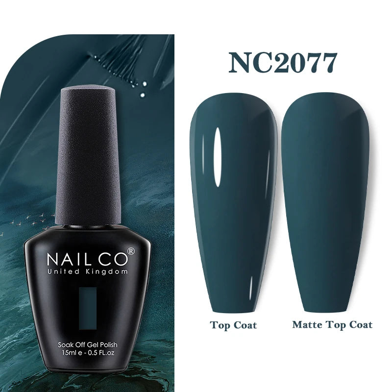 NAILCO 283Colors Gel Nail Polish Top Base Vernis Semi Permanent UV Gel Varnish Nails Art Varnish Hybrid Manicure