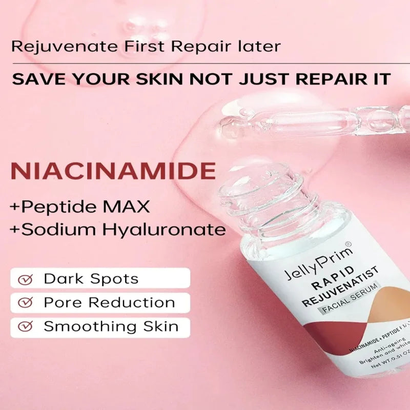 Niacinamide Facial Whitening Serum Moisturising Hyaluronic Acid Remove Dark Spots Acne Pockmarks Acne Pits Skin Care