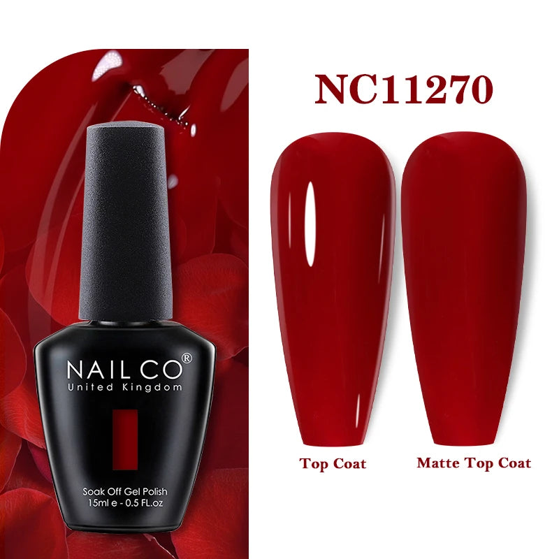 NAILCO 283Colors Gel Nail Polish Top Base Vernis Semi Permanent UV Gel Varnish Nails Art Varnish Hybrid Manicure