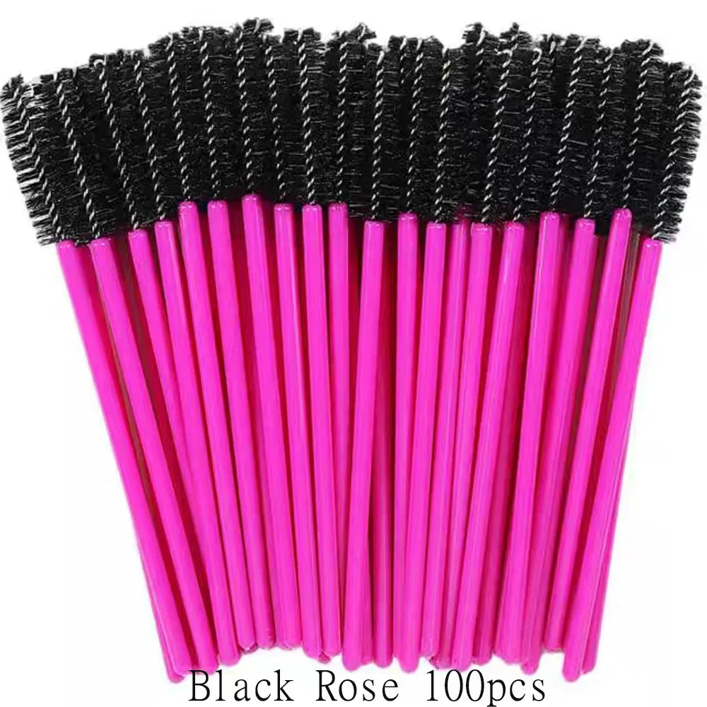 100 Pcs Disposable Eyelash Mascara Brushes for Eye Lashes Extension Eyebrow and Makeup Wholesale of Makeup Tools