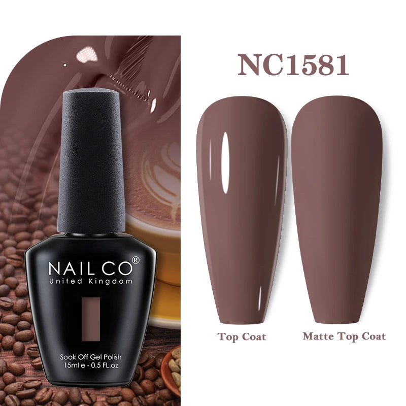 NAILCO 283Colors Gel Nail Polish Top Base Vernis Semi Permanent UV Gel Varnish Nails Art Varnish Hybrid Manicure