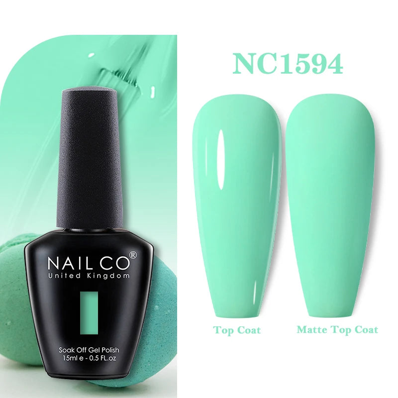 NAILCO 283Colors Gel Nail Polish Top Base Vernis Semi Permanent UV Gel Varnish Nails Art Varnish Hybrid Manicure