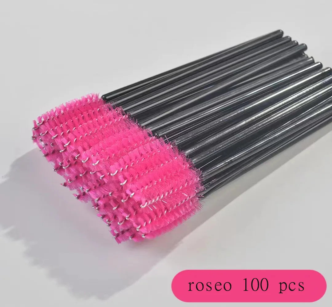 100 Pcs Disposable Eyelash Mascara Brushes for Eye Lashes Extension Eyebrow and Makeup Wholesale of Makeup Tools