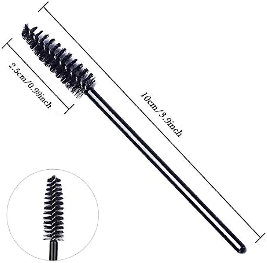 100 Pcs Disposable Eyelash Mascara Brushes for Eye Lashes Extension Eyebrow and Makeup Wholesale of Makeup Tools