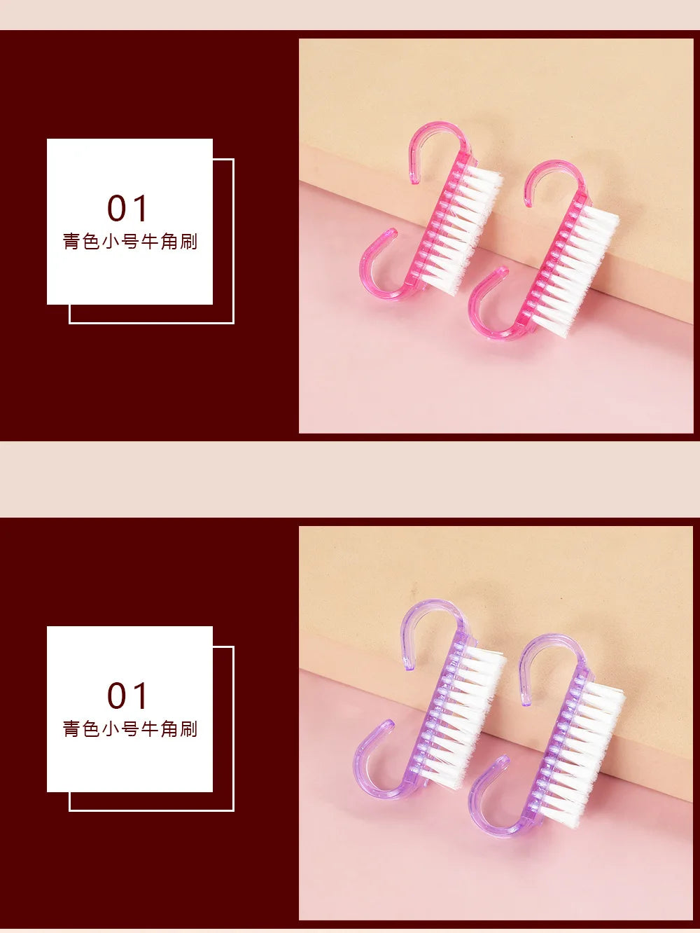 1/3/10Pcs Acrylic Nail Brush 4 Color Nail Art Manicure Pedicure Soft Remove Dust Plastic Cleaning Nail Brushes File Tools Set