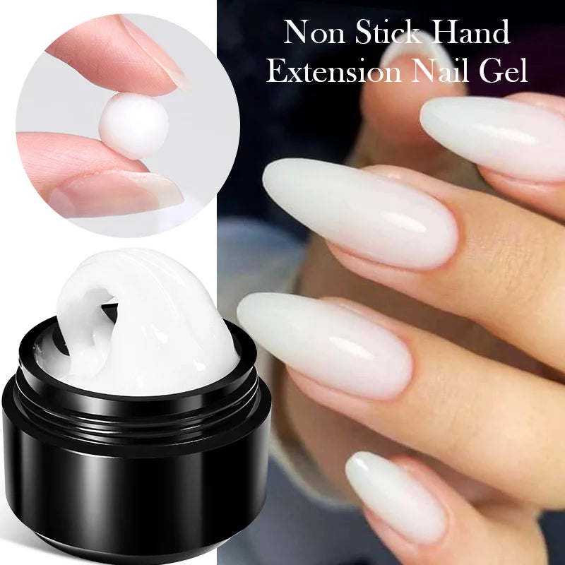 BORN PRETTY 15ml Clear Non Stick Hand Extension Gel Nail Polish 3D Multigel Carved Solid Gel For Nail Painting Carving Tools