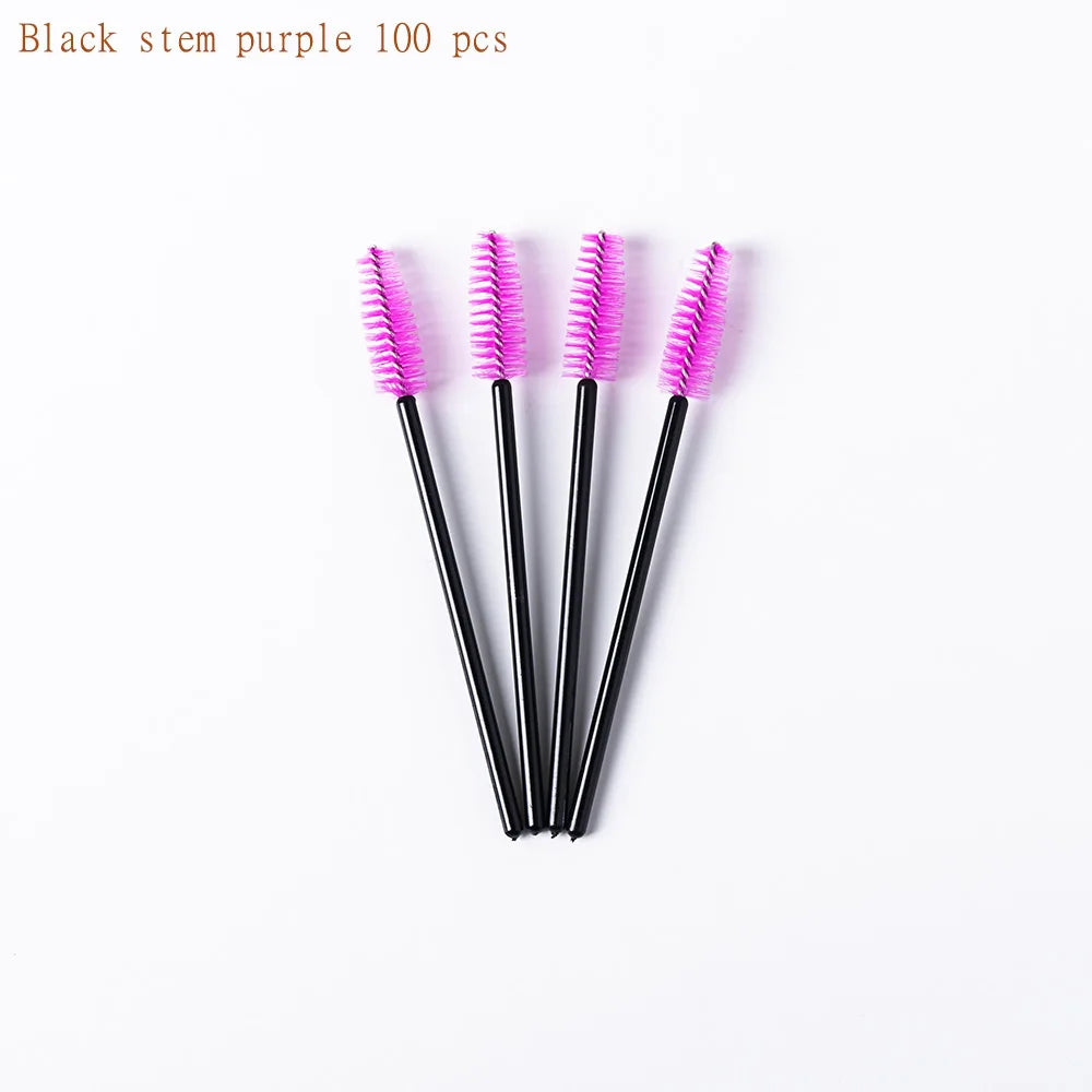 100 Pcs Disposable Eyelash Mascara Brushes for Eye Lashes Extension Eyebrow and Makeup Wholesale of Makeup Tools