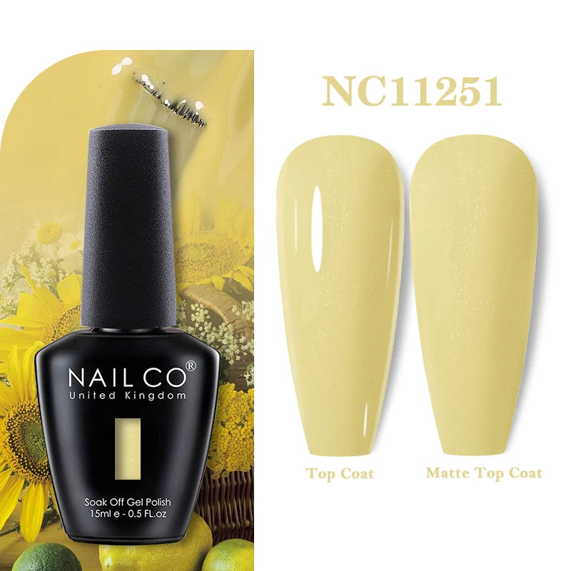 NAILCO 283Colors Gel Nail Polish Top Base Vernis Semi Permanent UV Gel Varnish Nails Art Varnish Hybrid Manicure