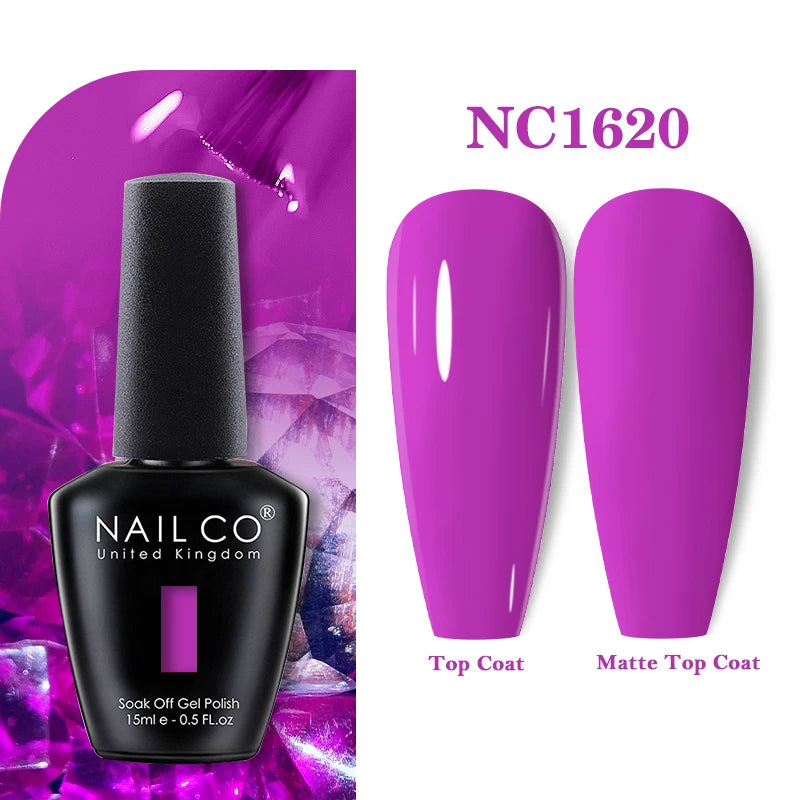 NAILCO 283Colors Gel Nail Polish Top Base Vernis Semi Permanent UV Gel Varnish Nails Art Varnish Hybrid Manicure