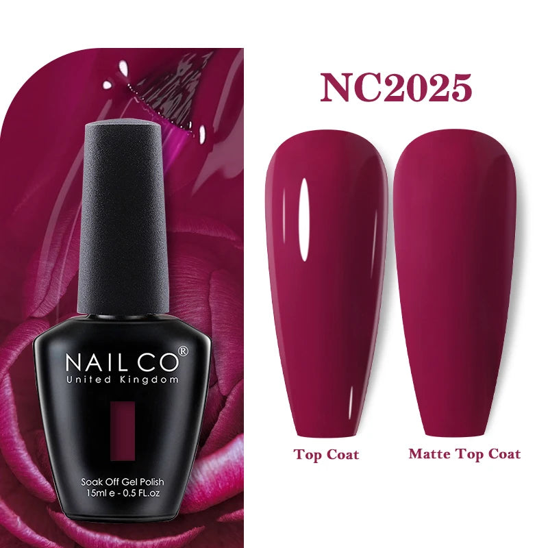 NAILCO 283Colors Gel Nail Polish Top Base Vernis Semi Permanent UV Gel Varnish Nails Art Varnish Hybrid Manicure