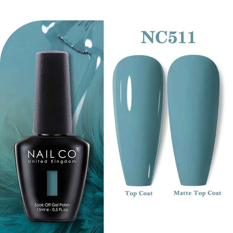 NAILCO 283Colors Gel Nail Polish Top Base Vernis Semi Permanent UV Gel Varnish Nails Art Varnish Hybrid Manicure