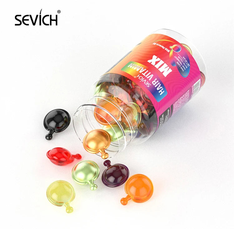 Sevich Mix Hair Vitamin Capsule Hair Treatment Oil Repair Damaged Smooth Hair Care Serum Nourishing Keratin Complex Oil