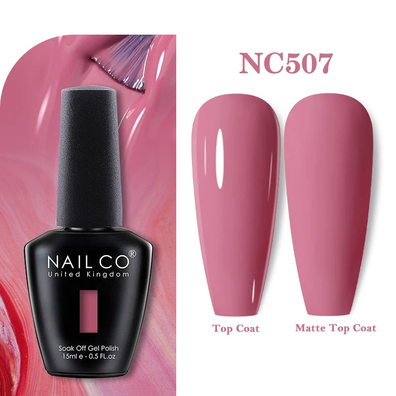 NAILCO 283Colors Gel Nail Polish Top Base Vernis Semi Permanent UV Gel Varnish Nails Art Varnish Hybrid Manicure