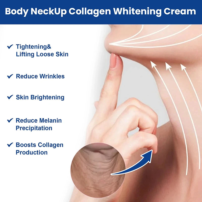 Collagen Neck Cream Anti-aging Tightening Lifting Whitening Moisturizing For Neck Double Chin Reduce Fine Line Skin Care Product