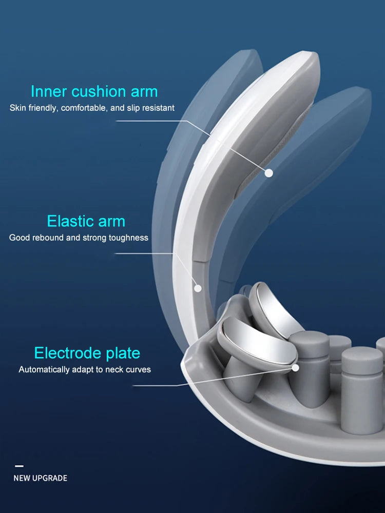 Neck Massage Machine 4 Head And Neck Protection Heating Machines Breathing Light Vibration Hot Compress Cervical Spine Machine