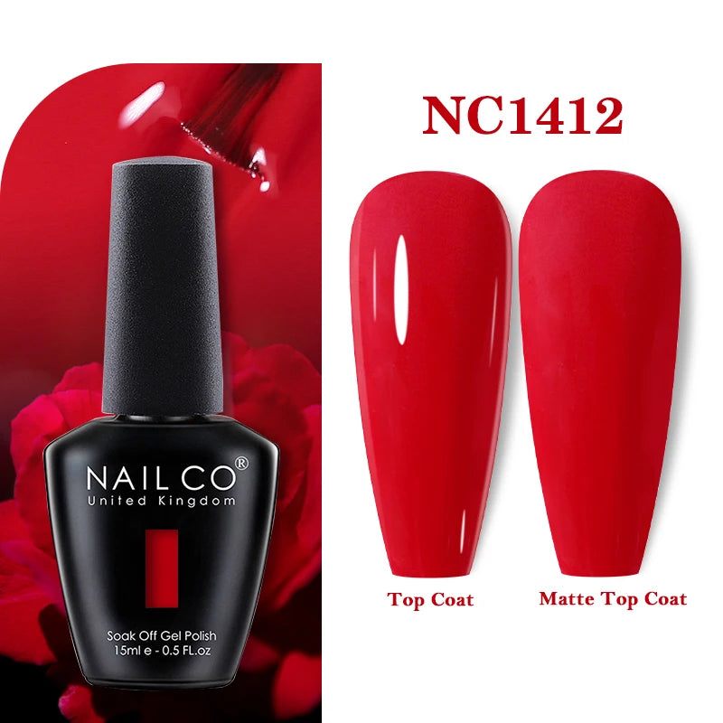 NAILCO 283Colors Gel Nail Polish Top Base Vernis Semi Permanent UV Gel Varnish Nails Art Varnish Hybrid Manicure