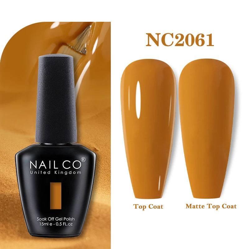 NAILCO 283Colors Gel Nail Polish Top Base Vernis Semi Permanent UV Gel Varnish Nails Art Varnish Hybrid Manicure