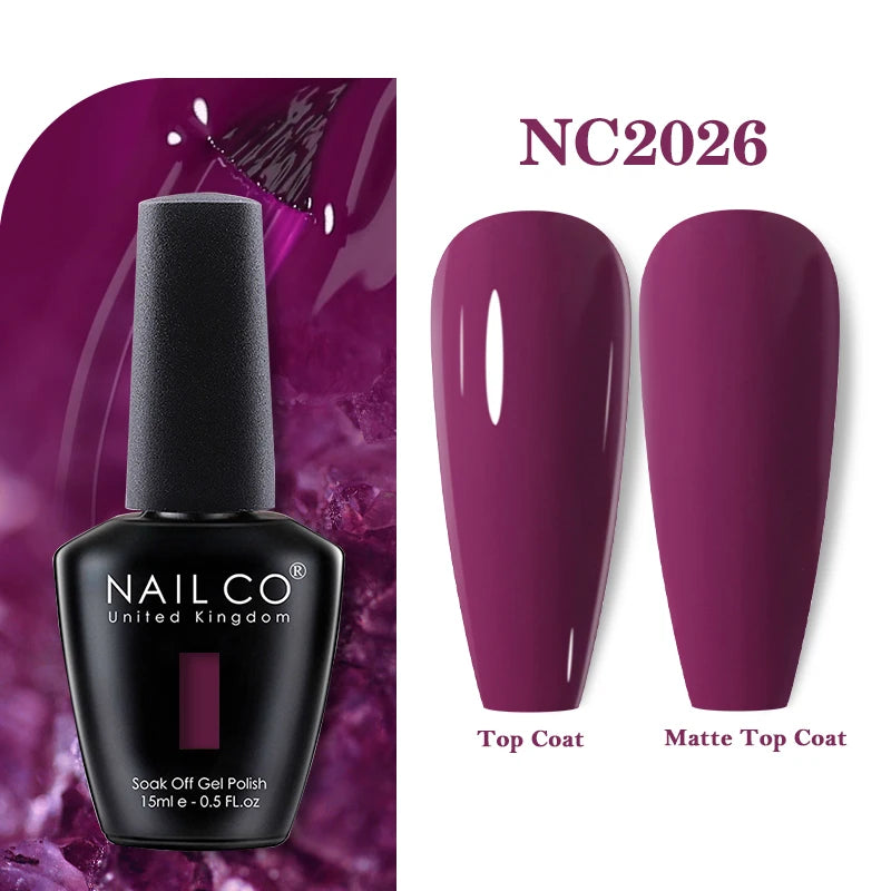 NAILCO 283Colors Gel Nail Polish Top Base Vernis Semi Permanent UV Gel Varnish Nails Art Varnish Hybrid Manicure