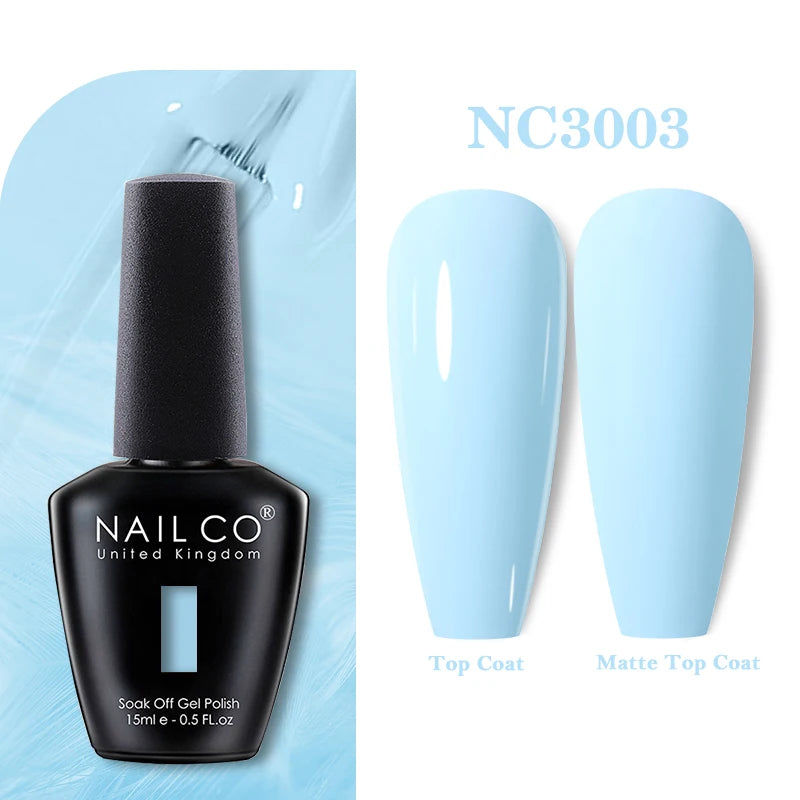 NAILCO 283Colors Gel Nail Polish Top Base Vernis Semi Permanent UV Gel Varnish Nails Art Varnish Hybrid Manicure