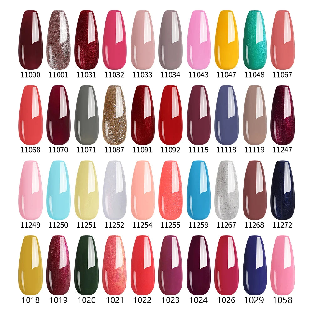 NAILCO 283Colors Gel Nail Polish Top Base Vernis Semi Permanent UV Gel Varnish Nails Art Varnish Hybrid Manicure