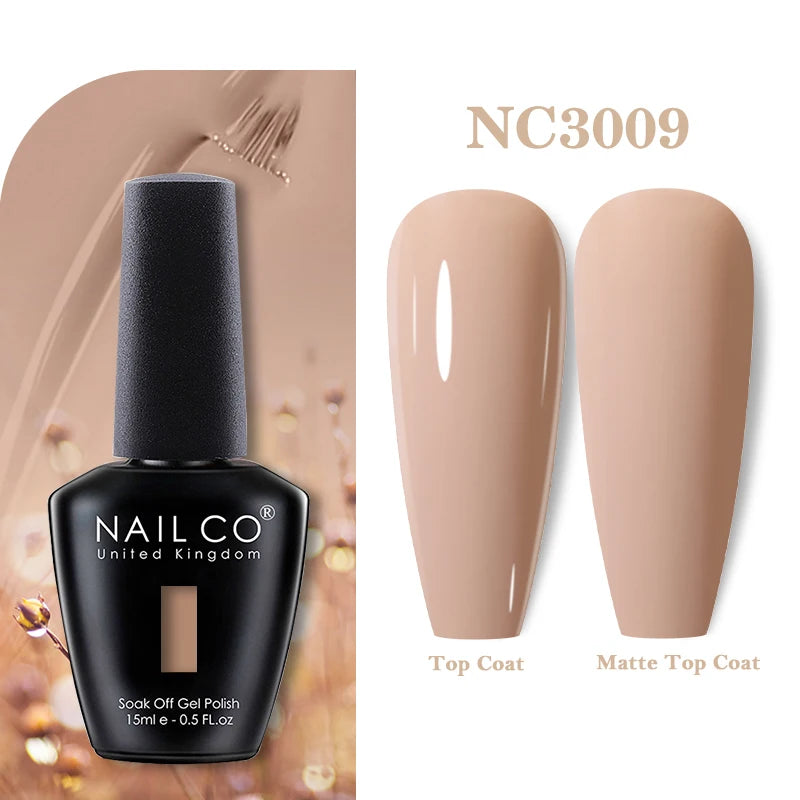 NAILCO 283Colors Gel Nail Polish Top Base Vernis Semi Permanent UV Gel Varnish Nails Art Varnish Hybrid Manicure