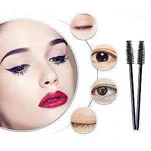 100 Pcs Disposable Eyelash Mascara Brushes for Eye Lashes Extension Eyebrow and Makeup Wholesale of Makeup Tools