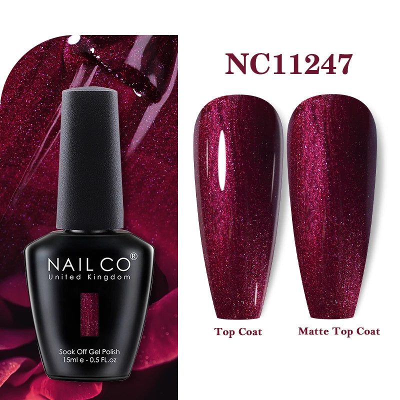 NAILCO 283Colors Gel Nail Polish Top Base Vernis Semi Permanent UV Gel Varnish Nails Art Varnish Hybrid Manicure